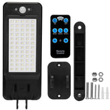 60LEDs Solar PIR Motion Sensor Remote Control Wireless Lamp Outdoor Lighting - Tophatter Daily Deals