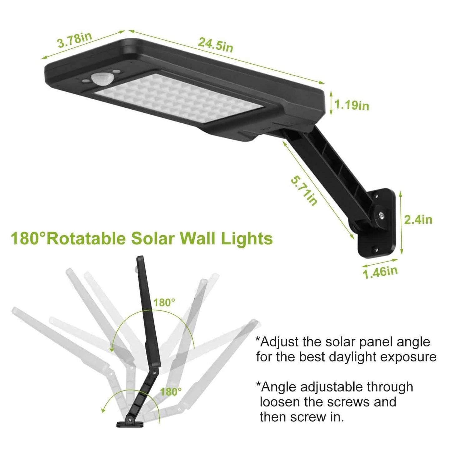 60LEDs Solar PIR Motion Sensor Remote Control Wireless Lamp Outdoor Lighting - Tophatter Daily Deals