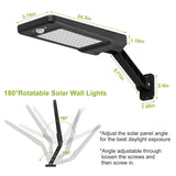 60LEDs Solar PIR Motion Sensor Remote Control Wireless Lamp Outdoor Lighting - Tophatter Daily Deals