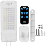 60LEDs Solar PIR Motion Sensor Remote Control Wireless Lamp Outdoor Lighting - Tophatter Daily Deals