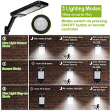60LEDs Solar PIR Motion Sensor Remote Control Wireless Lamp Outdoor Lighting - Tophatter Daily Deals