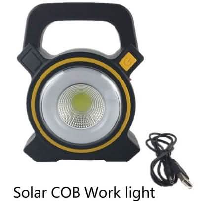 60W Solar Portable Rechargeable LED Flood Lamp Outdoor Recreation - Tophatter Daily Deals