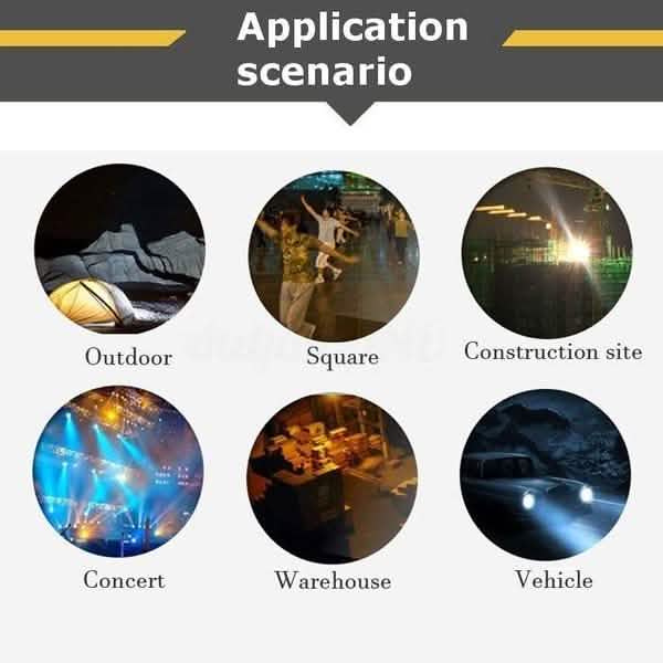 60W Solar Portable Rechargeable LED Flood Lamp Outdoor Recreation - Tophatter Daily Deals