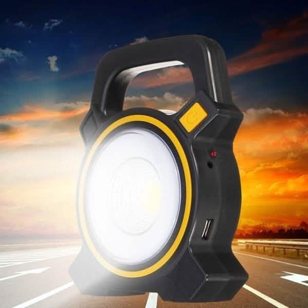60W Solar Portable Rechargeable LED Flood Lamp Outdoor Recreation - Tophatter Daily Deals