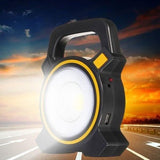 60W Solar Portable Rechargeable LED Flood Lamp Outdoor Recreation - Tophatter Daily Deals