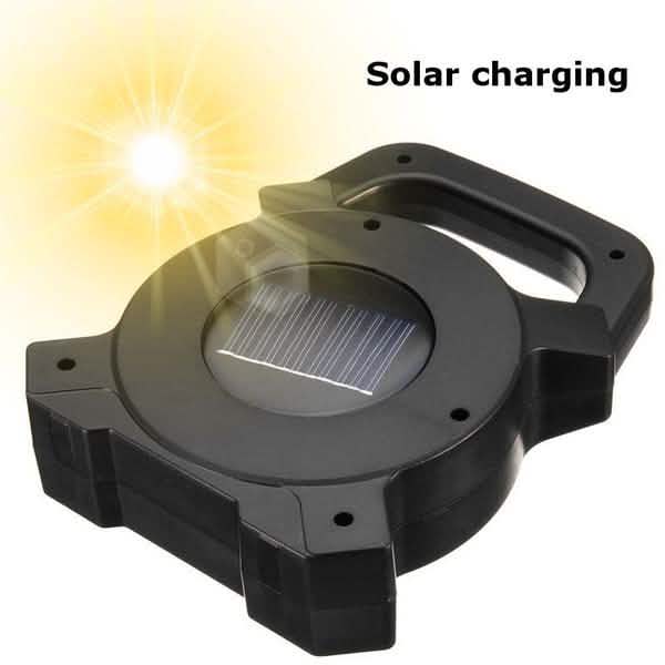 60W Solar Portable Rechargeable LED Flood Lamp Outdoor Recreation - Tophatter Daily Deals