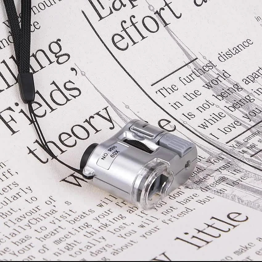 60X Handheld Magnifying Glass Mini Pocket Microscope Health & Wellness - Tophatter Daily Deals