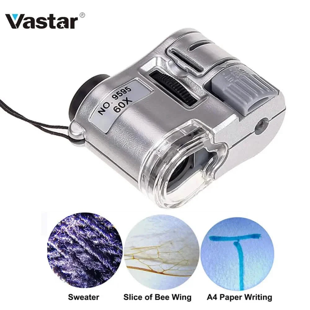 60X Handheld Magnifying Glass Mini Pocket Microscope Health & Wellness - Tophatter Daily Deals
