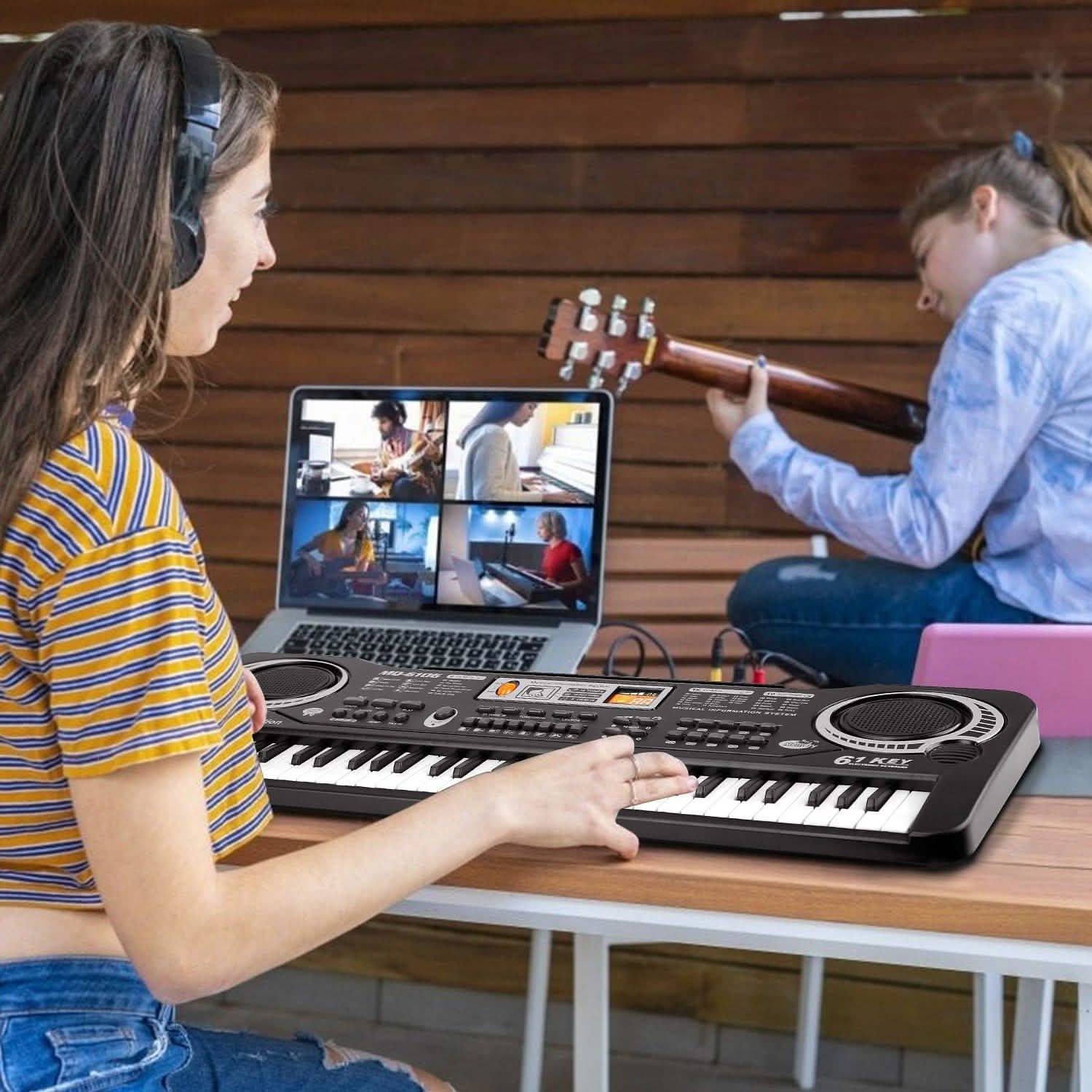 61 Keys Digital Music Electronic Keyboard Toys & Games - Tophatter Daily Deals