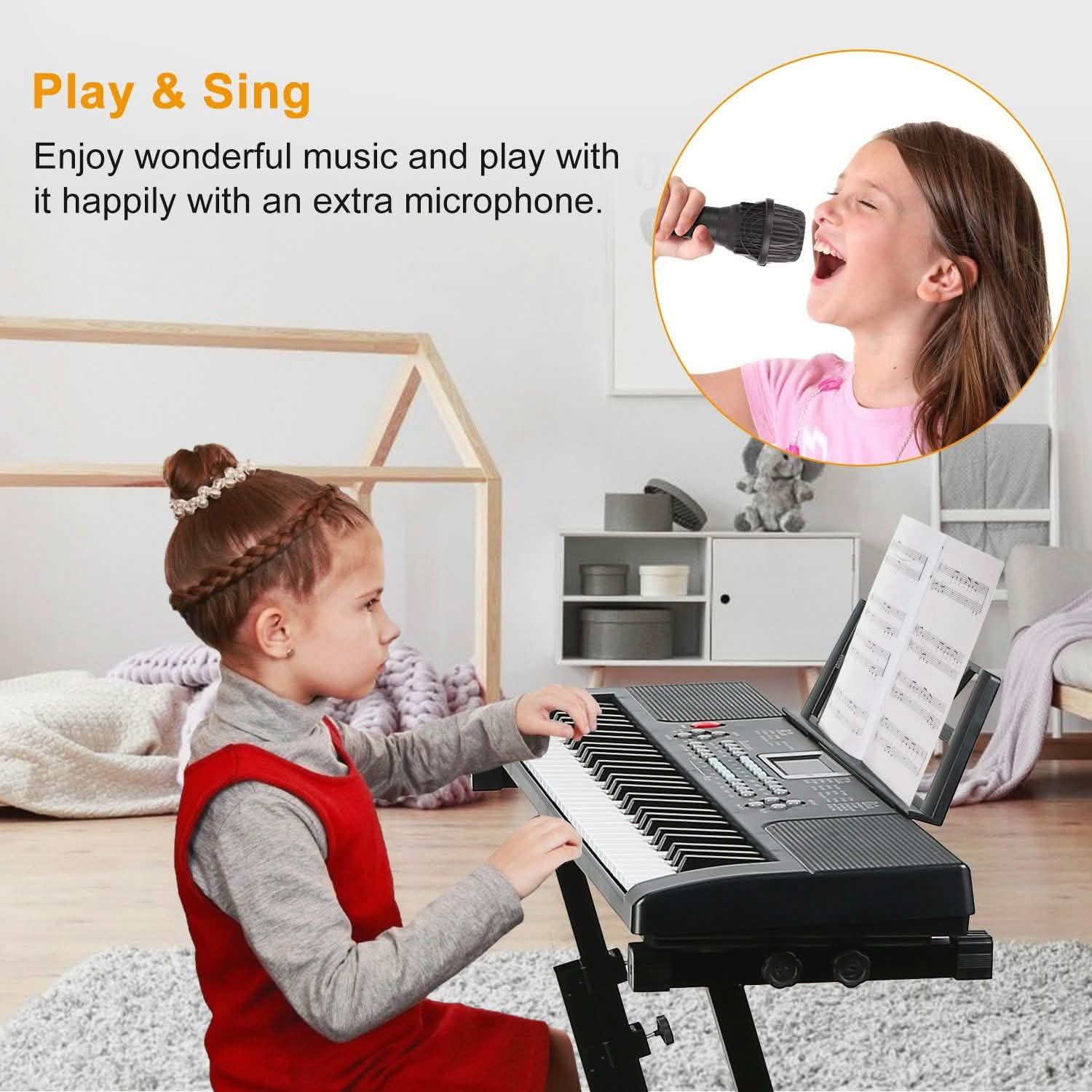 61 Keys Digital Music Electronic Keyboard Toys & Games - Tophatter Daily Deals