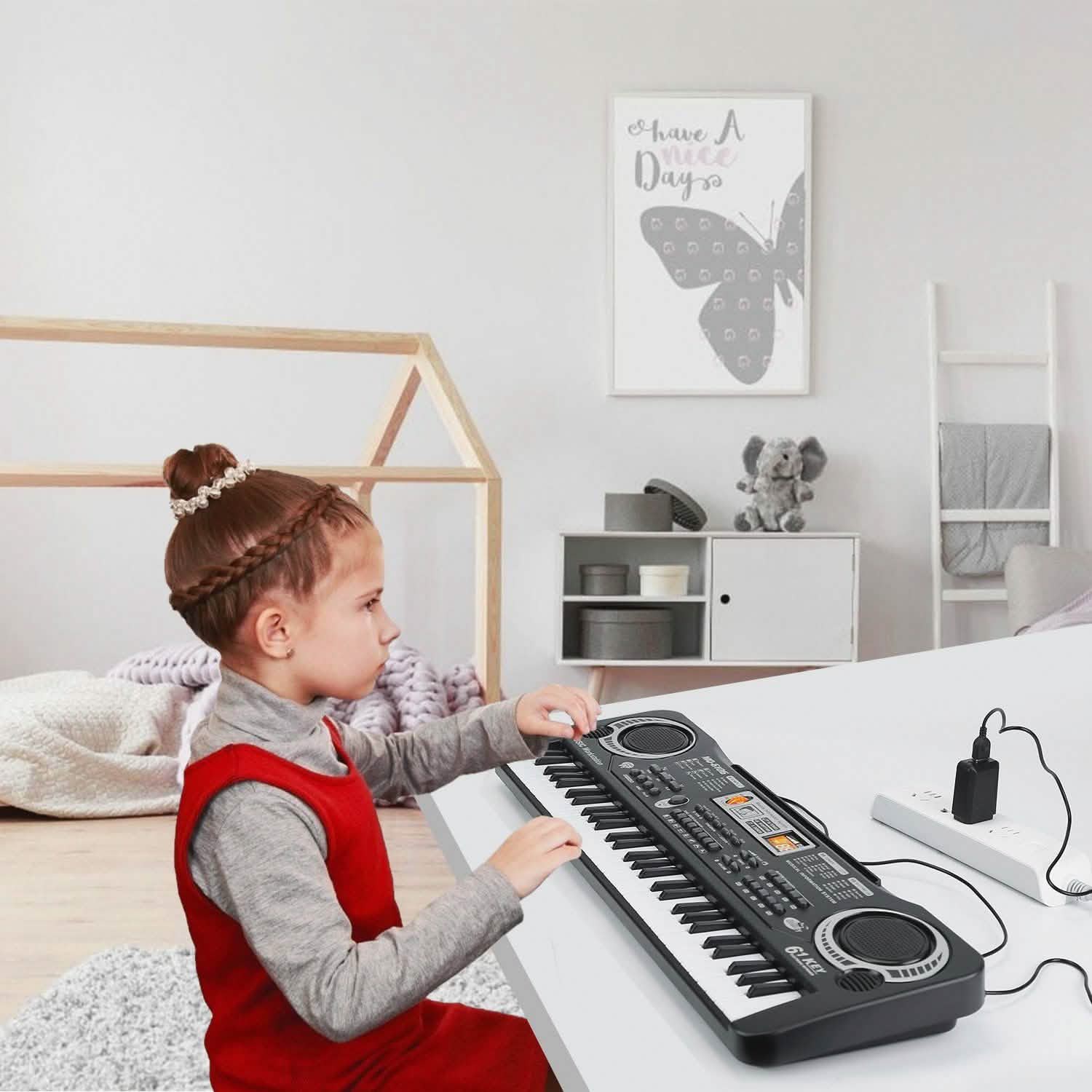 61 Keys Digital Music Electronic Keyboard Toys & Games - Tophatter Daily Deals