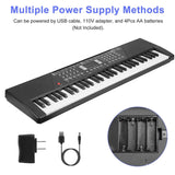 61 Keys Digital Music Keyboard Electronic Piano Computer Keyboards - Tophatter Daily Deals