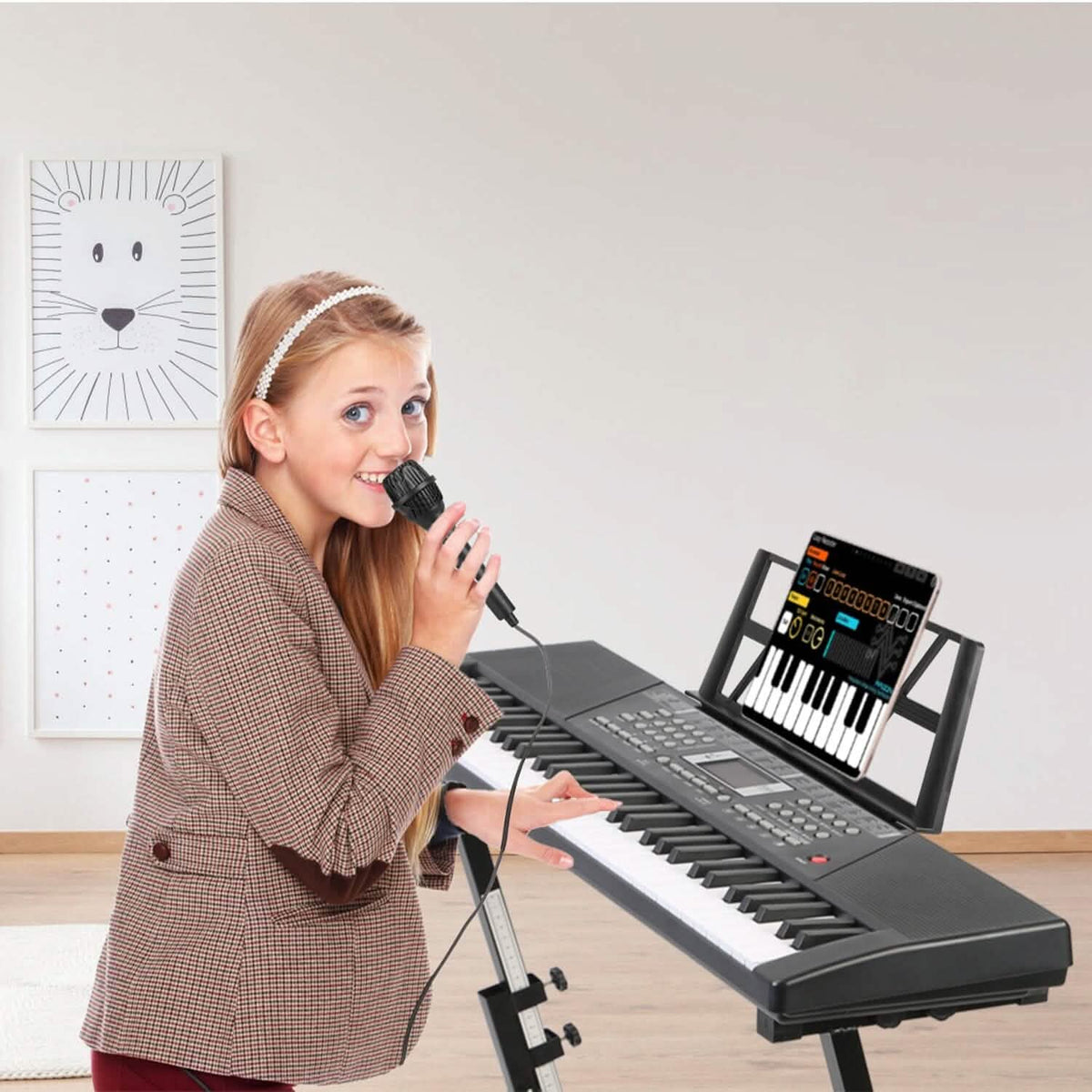 61 Keys Digital Music Keyboard Electronic Piano Computer Keyboards - Tophatter Daily Deals