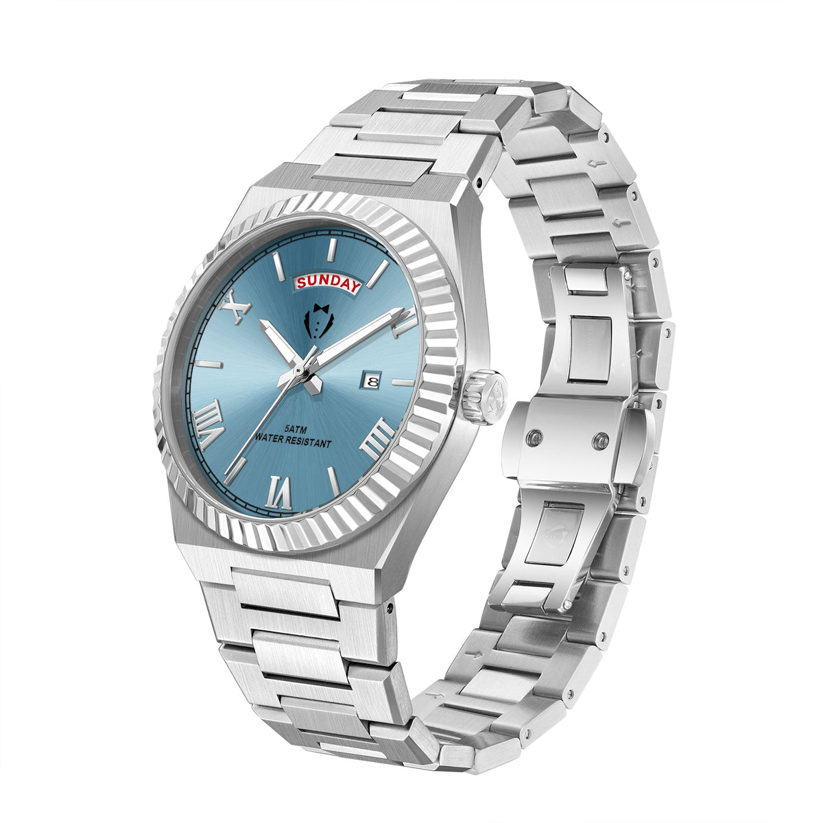 Black Tie Men's Diamond Cut Watch Blue Watches - Tophatter Daily Deals