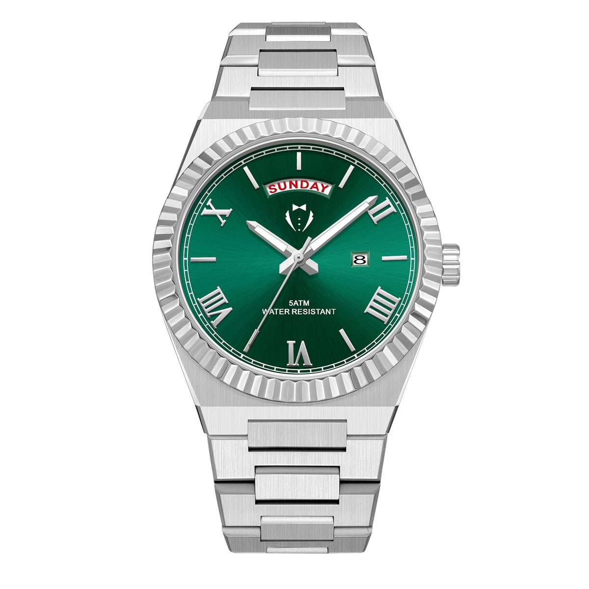 Black Tie Men's Diamond Cut Watch Green Watches - Tophatter Daily Deals