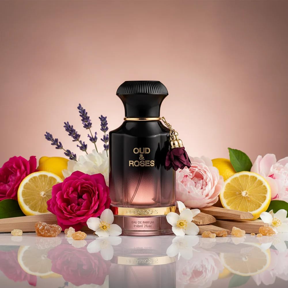 Ahmed Al Maghribi Oud & Roses Extrait De Parfum 60ml Spray - Tophatter Daily Deals