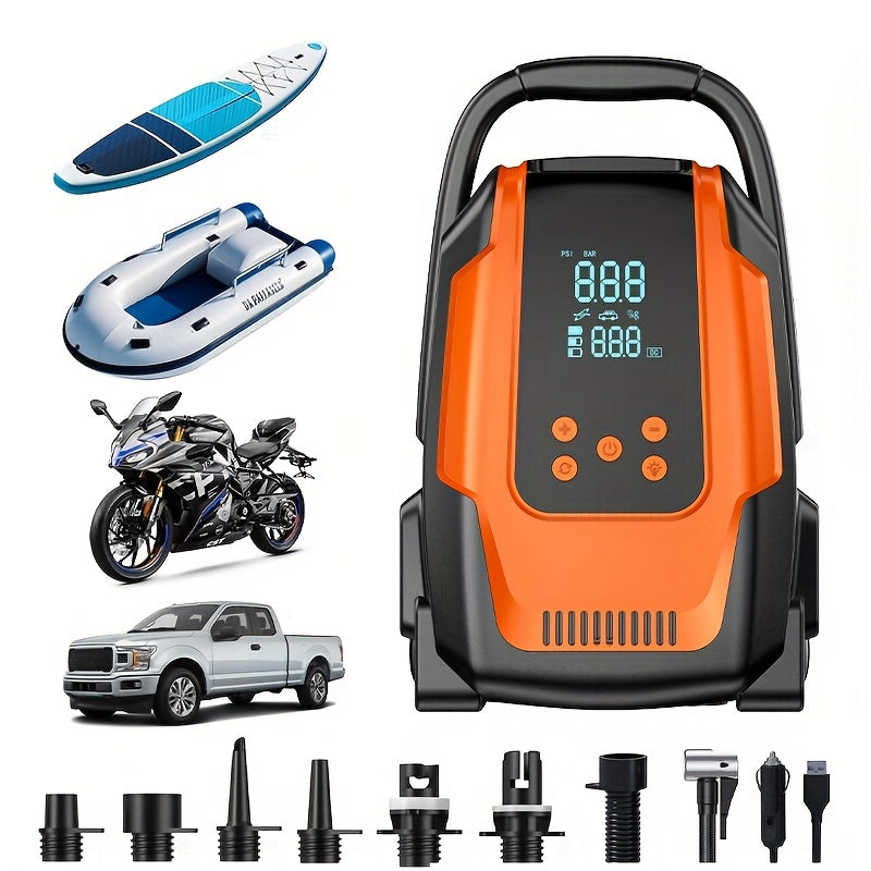 Multifunctional Inflatable Pump with LED Display Tools > Air Compressor > Air Compressors - Tophatter Daily Deals