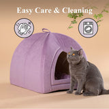 Kasentex Cat Bed, Lovely Tent with Removable Washable Pillow Cushion Pet Beds - Tophatter Daily Deals