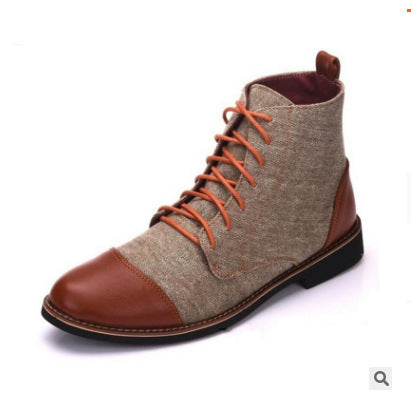 Autumn Winter Men Shoes Plus Size 47 48 Size Boots Khaki 0 - Tophatter Daily Deals