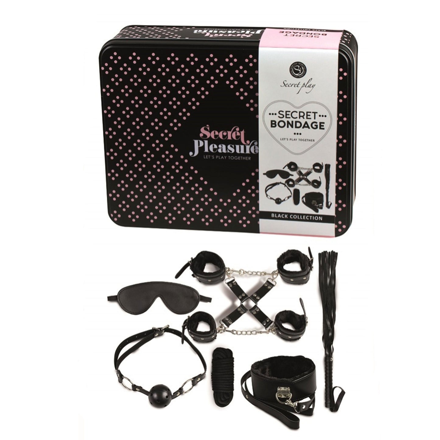 Secret Bondage Kit Black Collection – Vegan Leather Bondage Kit > Bondage Gear > Bondage Kits - Tophatter Daily Deals