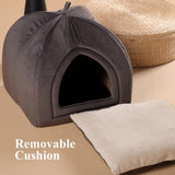 Kasentex Cat Bed, Lovely Tent with Removable Washable Pillow Cushion Pet Beds - Tophatter Daily Deals
