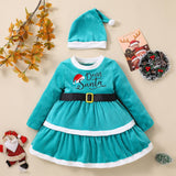 1-5 Years Christmas Winter Girls dress Green 21 0 - Tophatter Daily Deals