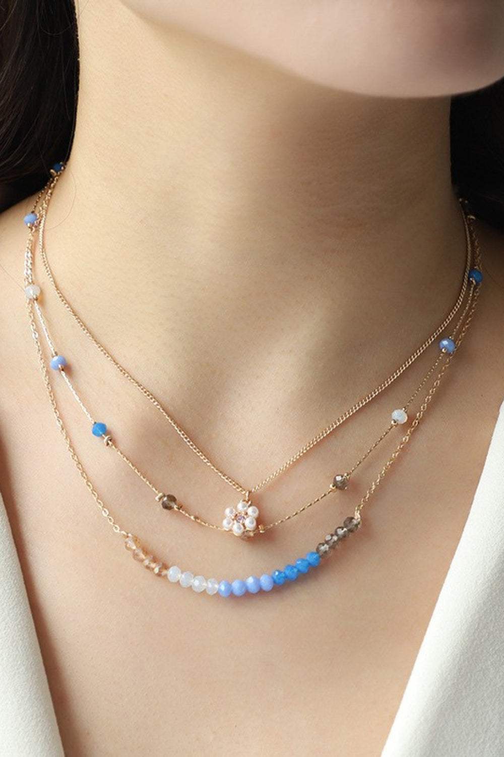 Alloy Three-Piece Necklace Set Necklaces - Tophatter Daily Deals