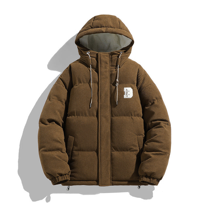 Insulating Men Puffer Jacket - Quilted Corduroy, Winter 3D Changing Face Moving Picture Frame - Tophatter Daily Deals