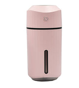 Aromatherapy Essential Oil Wireless Rechargeable Car Humidifier Pink USB 0 - Tophatter Daily Deals