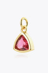 925 Sterling Silver Birthstone Pendant Deep Red One Size Necklaces - Tophatter Daily Deals