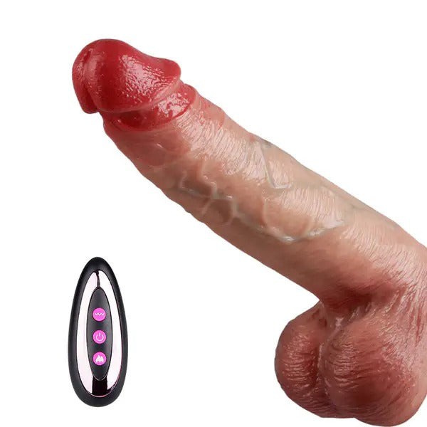 Acmejoy Thrusting Thick Long Lifelike Vibrating Dildo Huge Size 10.83 Inch - Tophatter Daily Deals