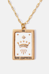 Tarot Card Pendant Copper Necklace Necklaces - Tophatter Daily Deals