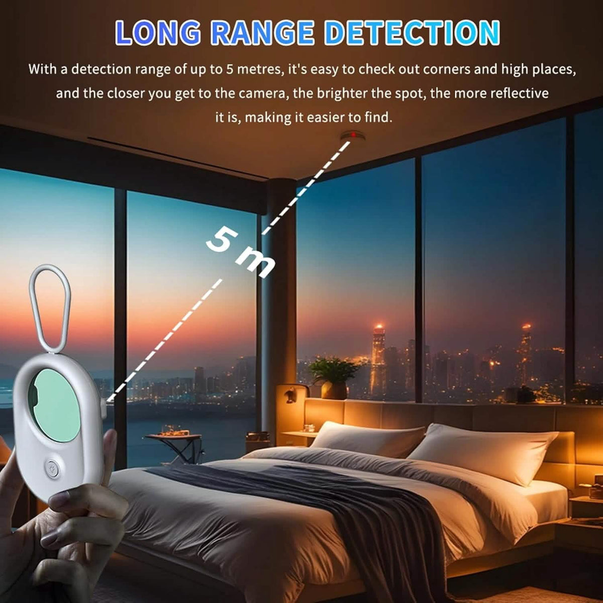 Rechargeable Infrared Camera Detector Keychain with 5 m Range Electronics Accessories - Tophatter Daily Deals