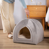 Kasentex Cat Bed, Lovely Tent with Removable Washable Pillow Cushion Pet Beds - Tophatter Daily Deals