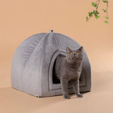 Kasentex Cat Bed, Lovely Tent with Removable Washable Pillow Cushion Pet Beds - Tophatter Daily Deals