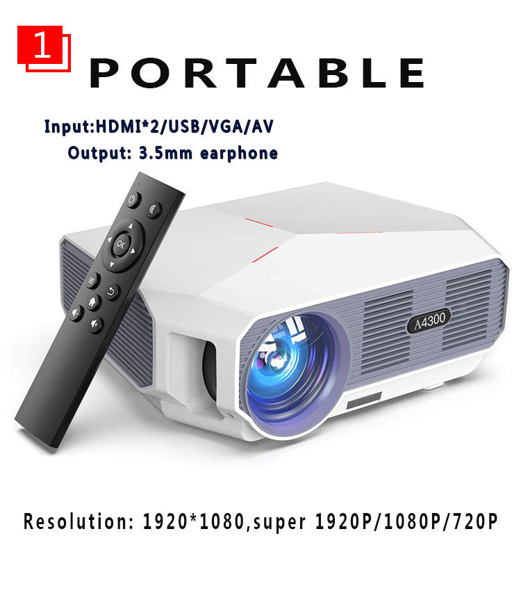 1080P HD Home Portable Voice Connection WiFi Mobile Phone Wireless Mini Projector 0 - Tophatter Daily Deals