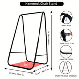 Hammock Chair With Metal Stand Indoor Outdoor Swing Hammocks - Tophatter Daily Deals