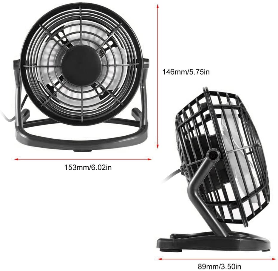 USB Powered Personal 5-Inch Desk Fan Household Appliances - Tophatter Daily Deals