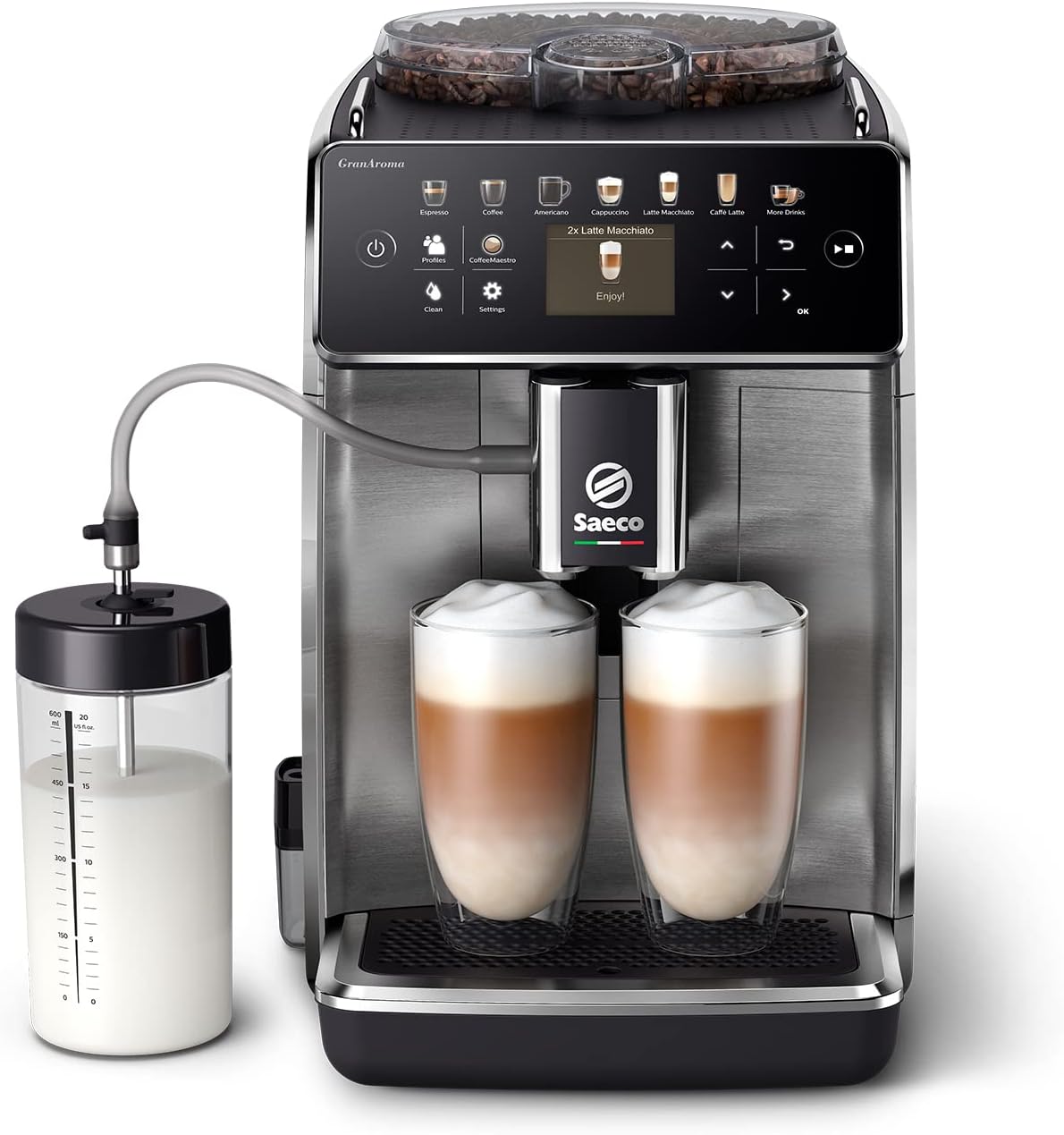 SAECO GRANAROMA SM6580 ESPRESSO MACHINE-WHITE - Tophatter's Army Deals EXPENSES - Tophatter Daily Deals