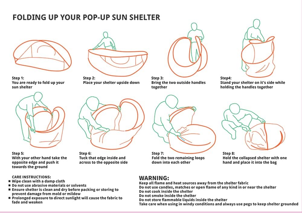 Pop-Up Beach Tent With Carry Bag Everything Else - Tophatter Daily Deals