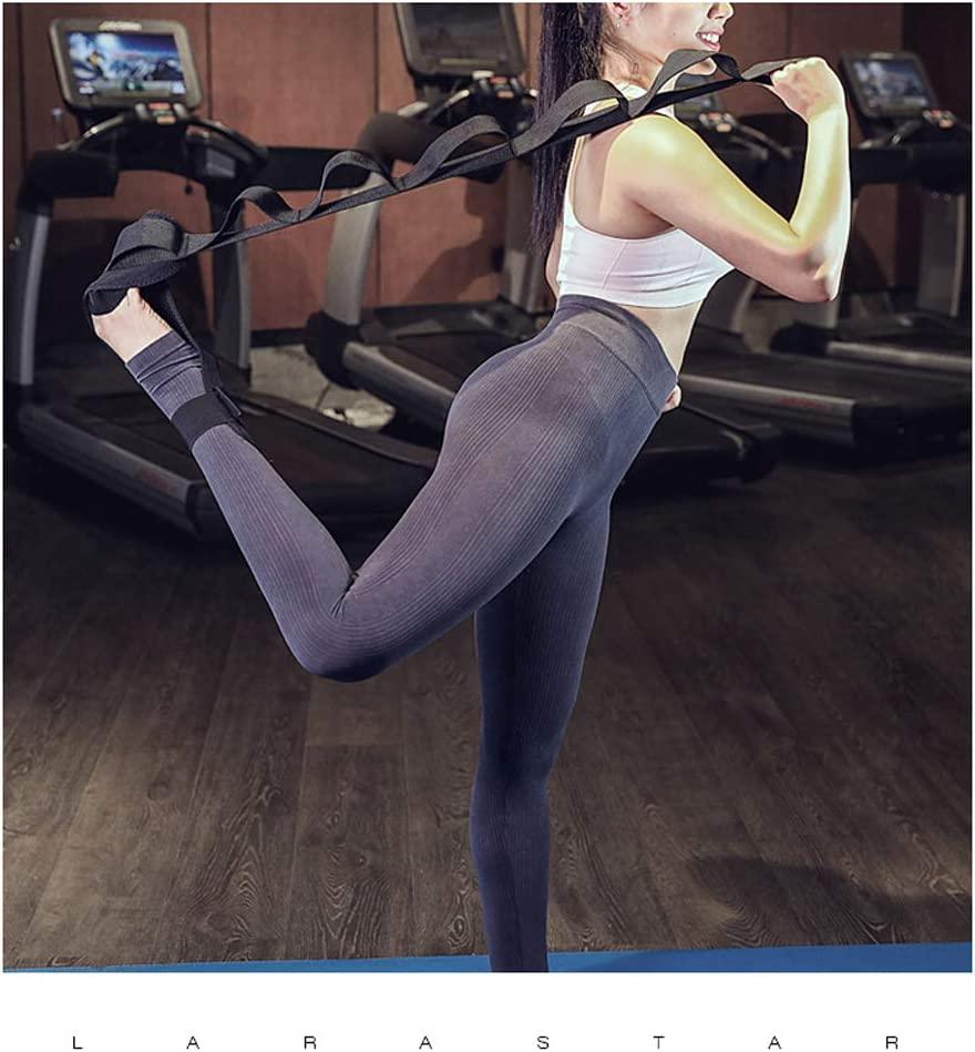 Yoga Stretching Strap with Loops - Ligament Stretch Band Ankle Ligament Stretcher belt Yoga & Pilates - Tophatter Daily Deals