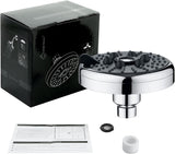 3 Spray Fixed Rainfall Shower Head with Adjustable Metal Swivel Ball Joint Home Improvement - Tophatter Daily Deals