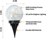 6 Pack Solar Globe Lights Outdoor Waterproof Solar Outdoor Lights - Tophatter Daily Deals