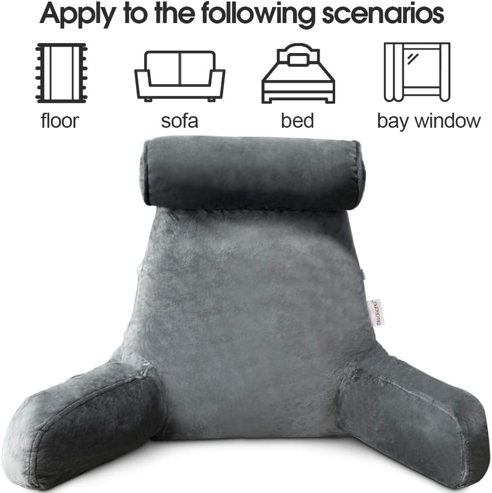 Reading Bed Pillow With Arms Support Cushion Fall 2025 - Tophatter Daily Deals