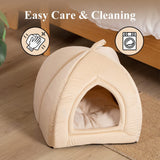 Kasentex Cat Bed, Lovely Tent with Removable Washable Pillow Cushion Pet Beds - Tophatter Daily Deals