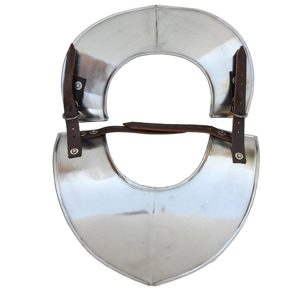 Austere Renaissance Army Gorget historical period - Tophatter Daily Deals