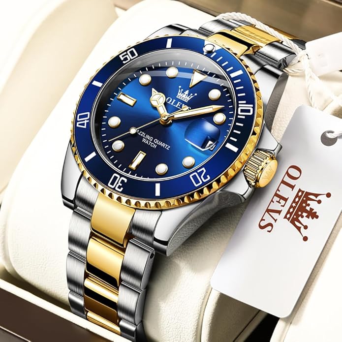 Quartz Watch Stainless Steel Date Classic Dress Watch Gift - Tophatter Daily Deals
