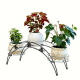 Arched Iron Plant Stand Flower Pot Holder Home & Garden > Artificial Plants > Pots, Planters & Accessories - Tophatter Daily Deals