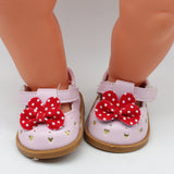 18 Inch Doll Toy Girl Shoes Cute Leather Shoes Pink 0 - Tophatter Daily Deals
