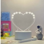3D Acrylic Board Handwriting Message Board LED Light Style15 USB warm yellow light 0 - Tophatter Daily Deals